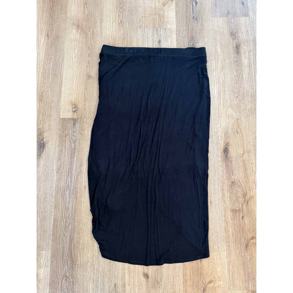 Cabi Run Around Skirt Womens‎ XL Black Draped Ruched Tulip Hem Midi 5052 - Picture 8 of 8
